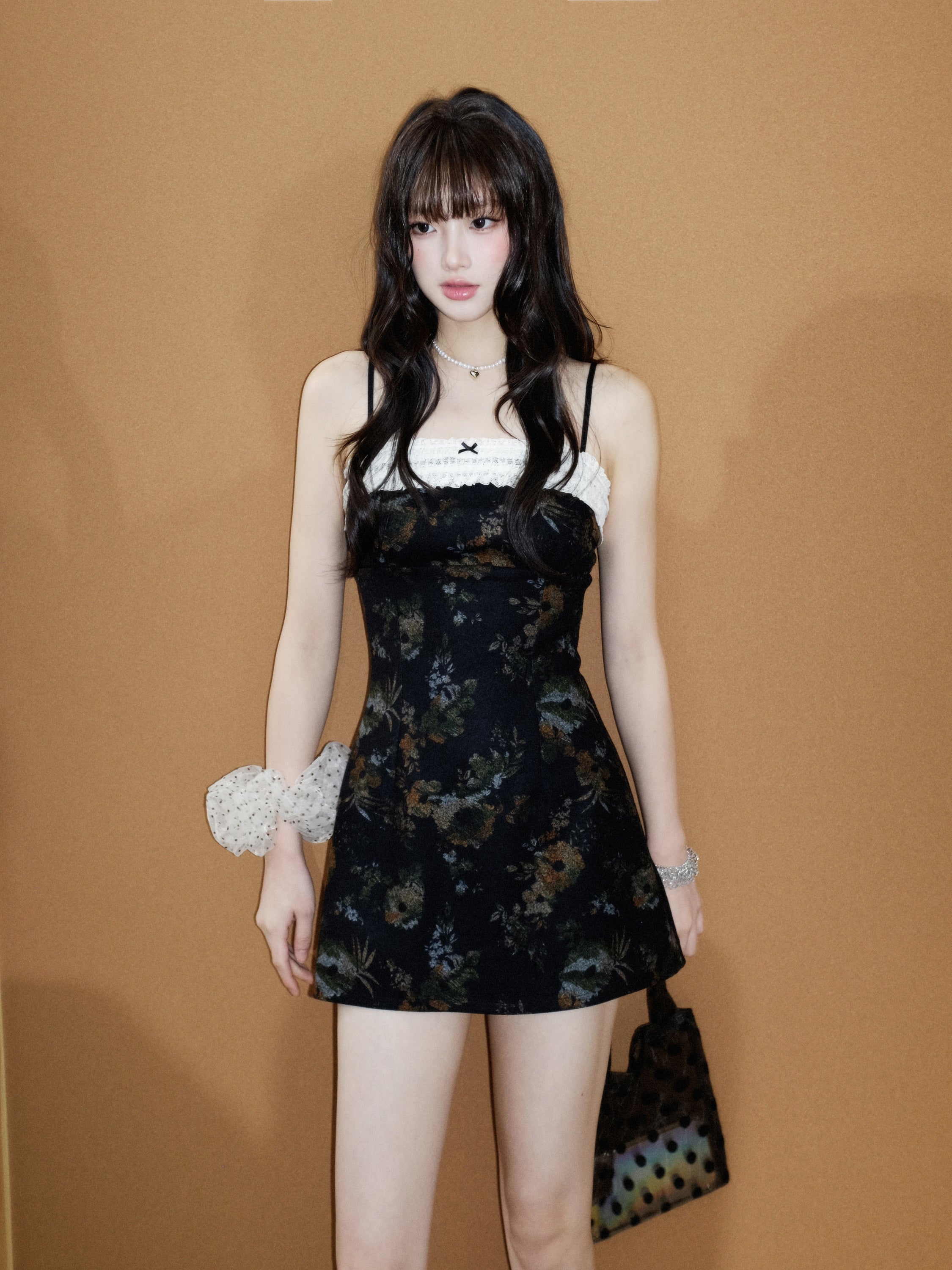 MuuRos French style short skirt, hot girl summer, with small waist strap, tight-fitting short skirt