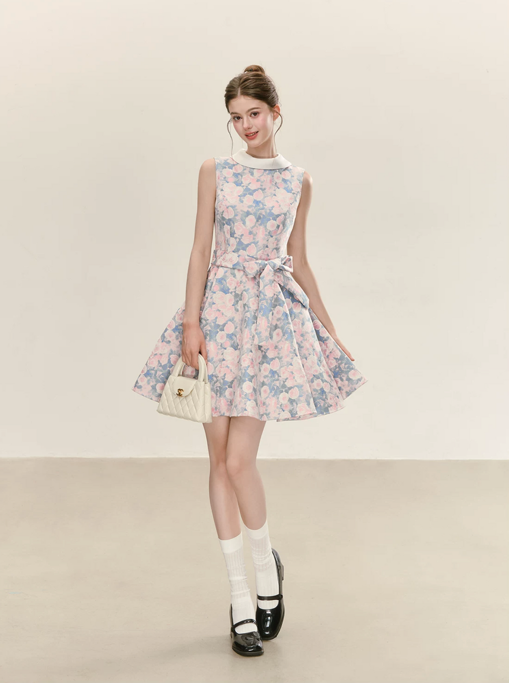QDQD A-line dress with classic and elegant design, perfect for spring and summer