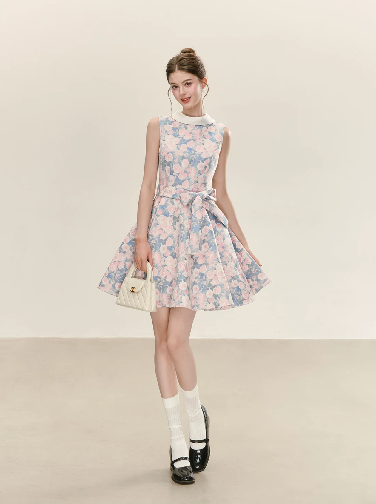 QDQD A-line dress with classic and elegant design, perfect for spring and summer