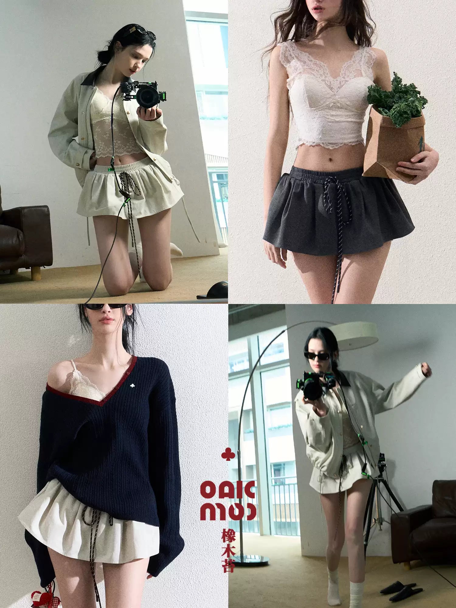 OAKMOO Multi-color stretch mini dress, drawstring, tulip skirt shape, "Lemon Scent" skirt shape, slimming and lengthening legs