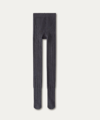 SUNSETPARK Striped cotton leggings in cream white/brown/gray/black SunsetPark Daily/Sunset Park