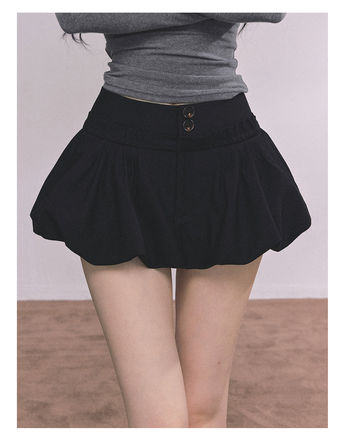 Shaoyeyan style miu series french style autumn high waist slimming a-line waltz short skirt women autumn high waist slimming