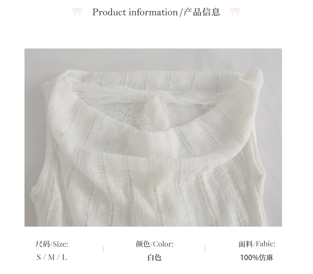 WEEKENDHUB Women's White French Lace Top, High-end Summer Off-the-Shoulder Short Sleeve Design with Asymmetrical Shoulders