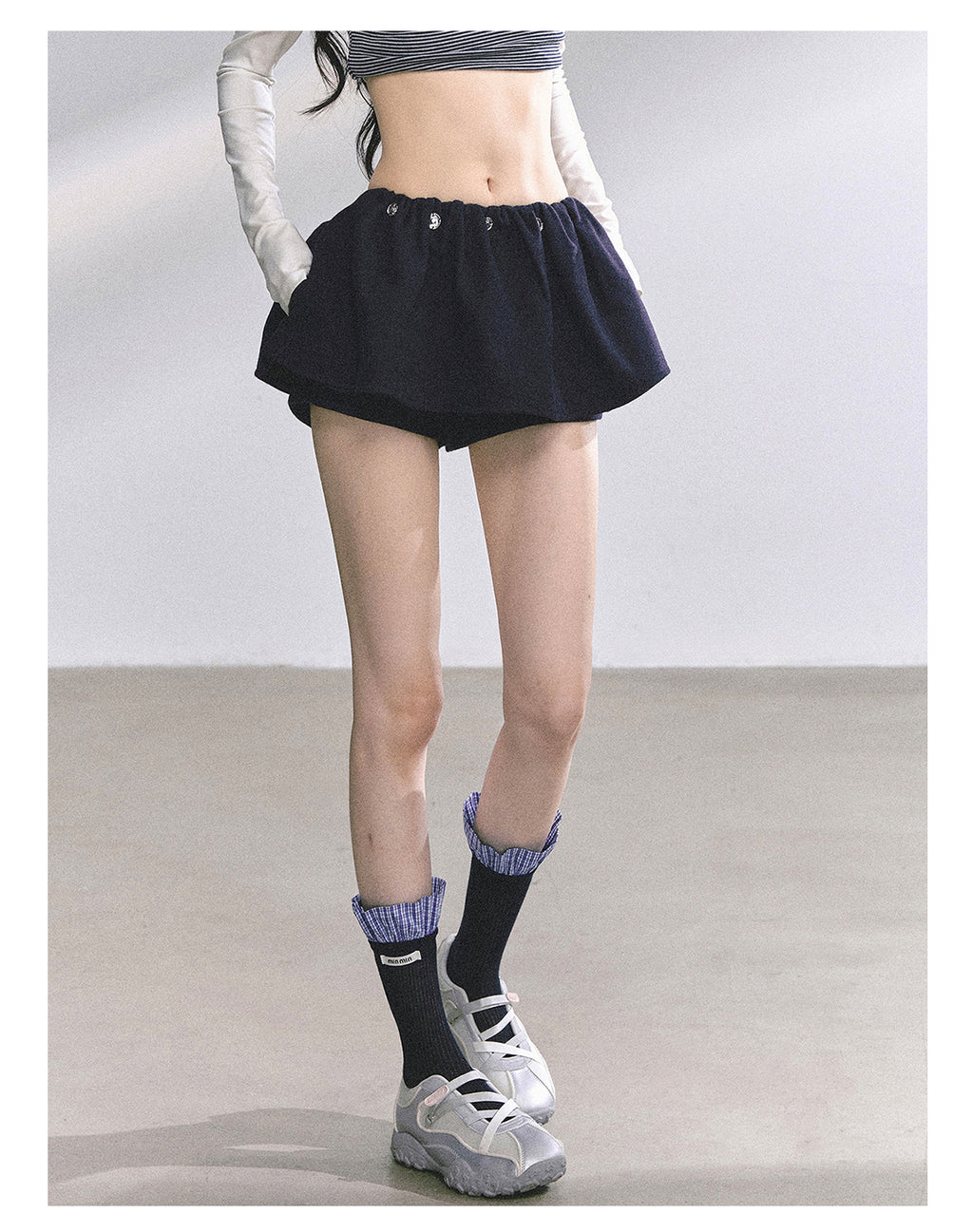 SHAOYEYAN Aomalm "Wild Model Legs" French wool midi skirt, women's autumn high-waisted A-line skirt