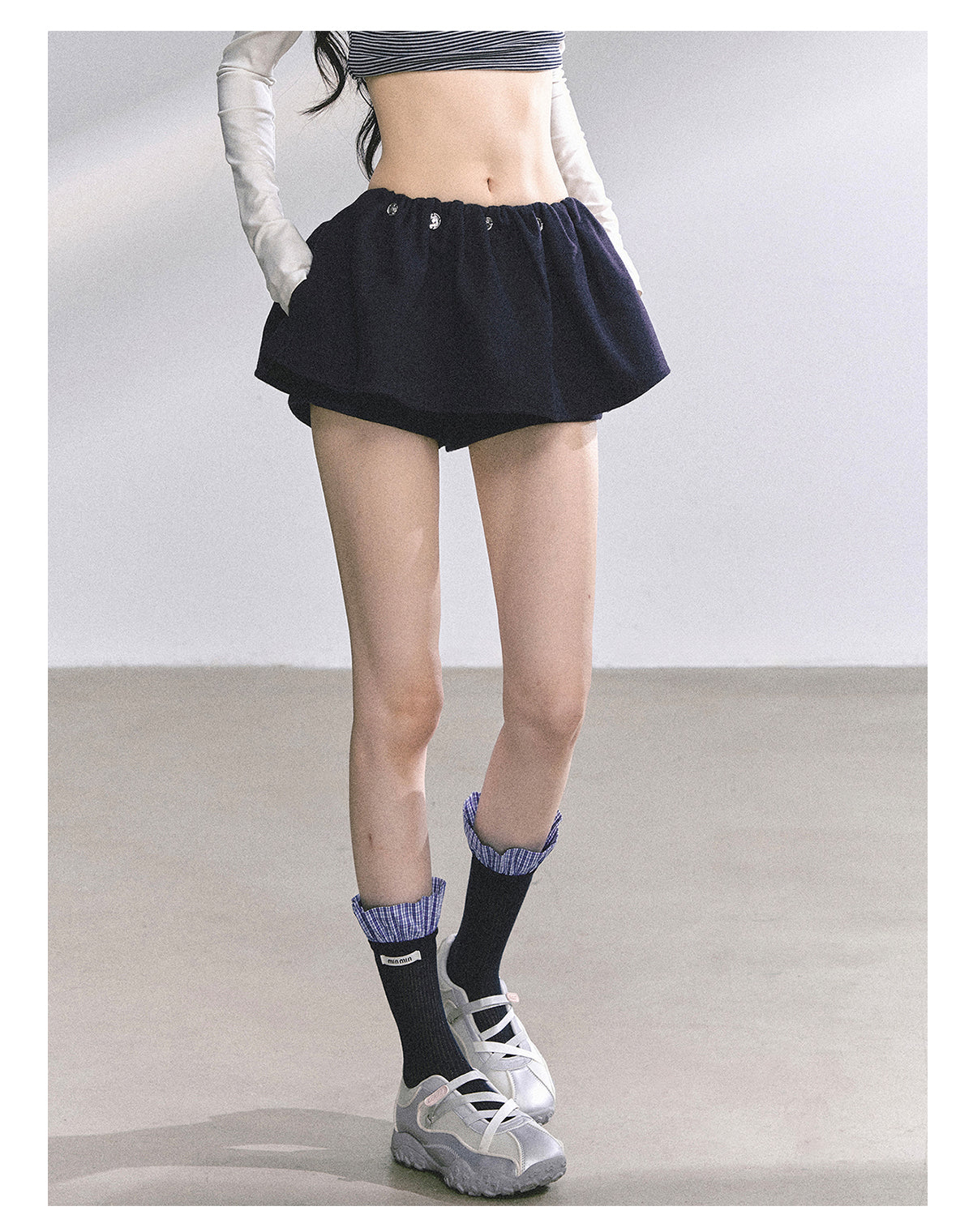 SHAOYEYAN Aomalm "Wild Model Legs" French wool midi skirt, women's autumn high-waisted A-line skirt