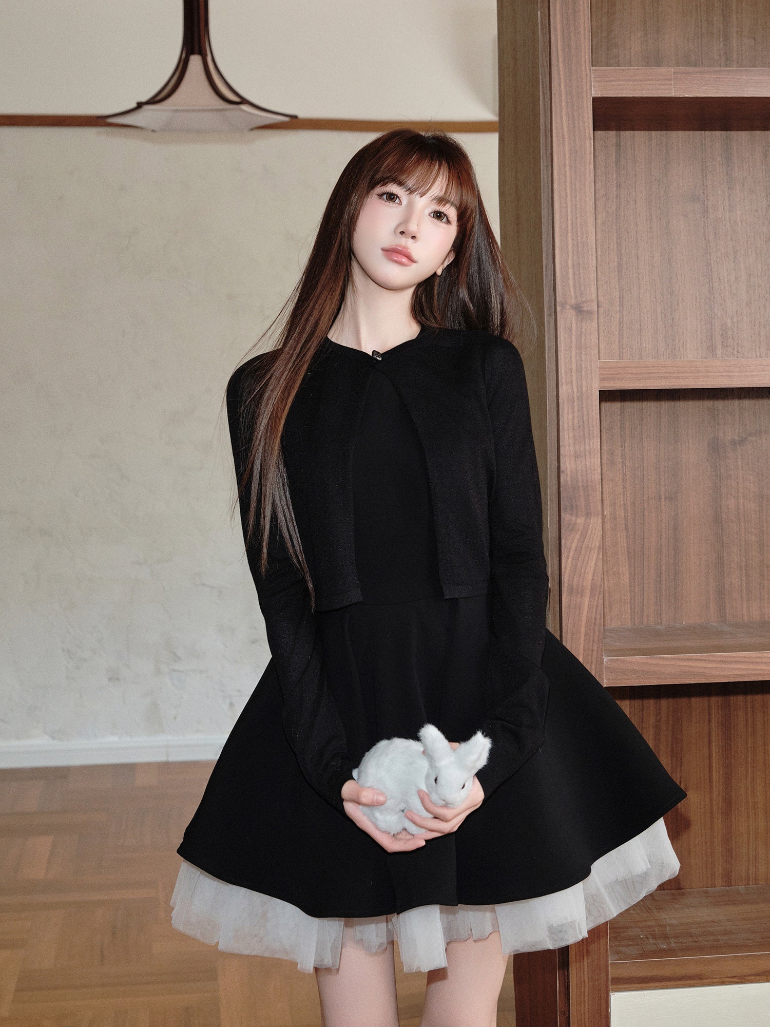 Audrey Hepburn Avenement Princess Black Tutu Ballet Temperament Dress