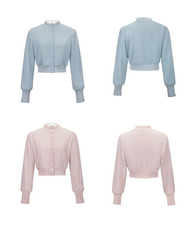 Avenement Korean croptop cardigan for women early autumn
