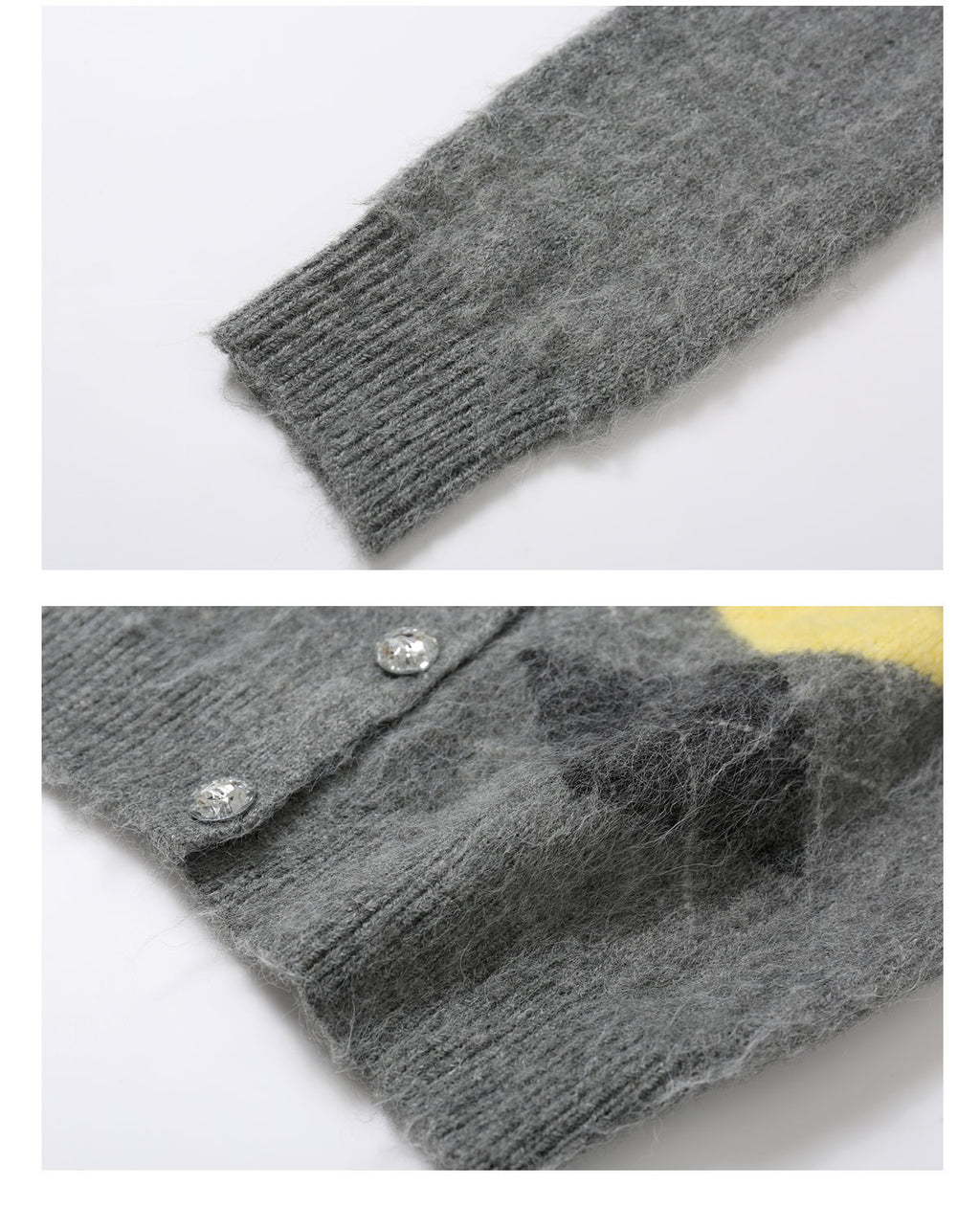 SOMESOWE Diamond Quartz Knitted Sweater