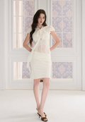 LaluneDuCiel Wide lace push-up tank top, summer style, brings pure, seductive beauty.