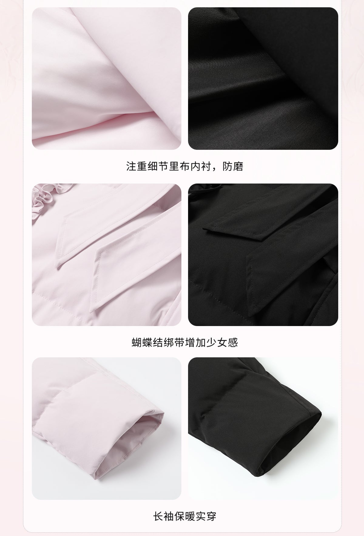 AORAA【極寒シリーズ】「雪国のあったか冬」オリジナルデザイン レーストリム付き防水ロングダウンジャケット第3世代