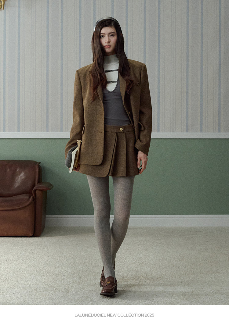 LaLune Duciel Vintage British Wool Dress