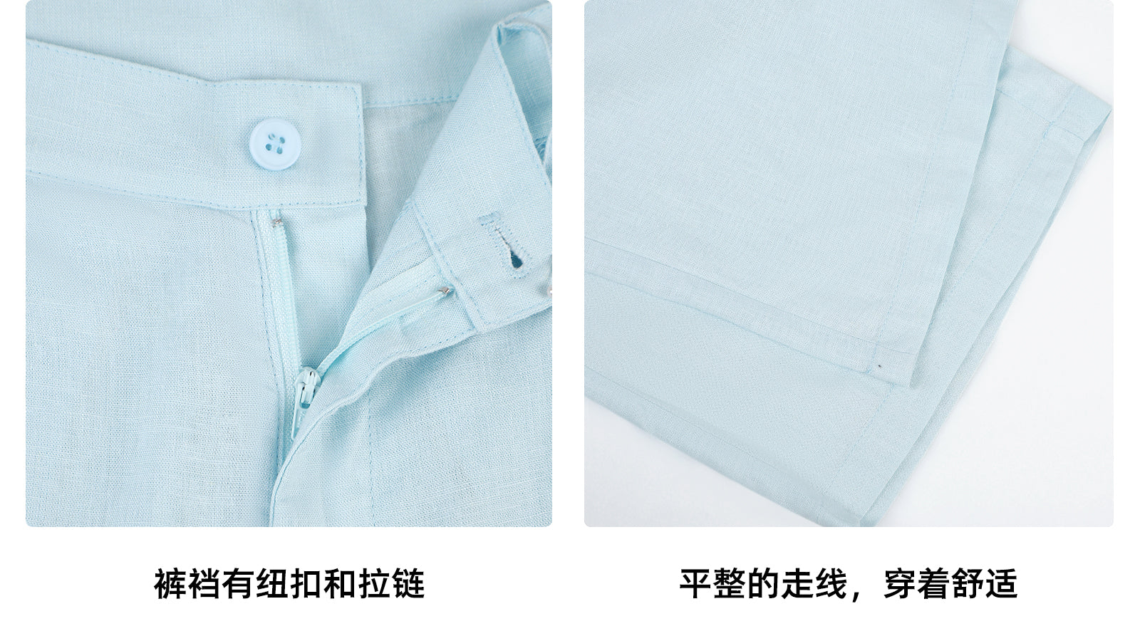 A loose and cool linen shirt and wide-leg pants set for women, perfect for a summer resort style in 2025. BEARUN SWIM