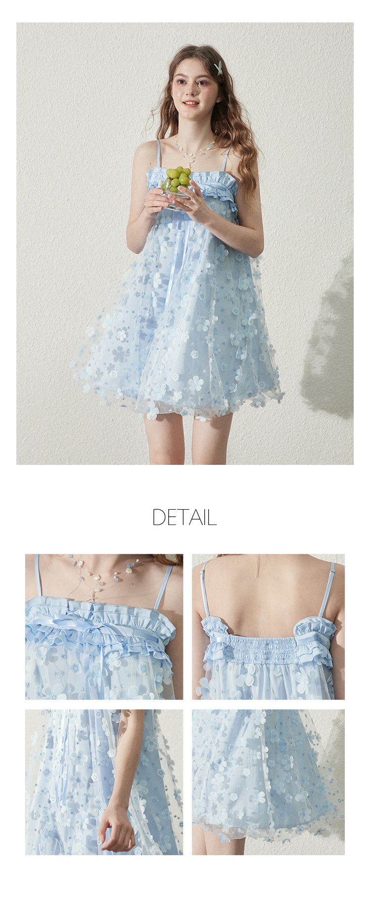 "Broken Star Glass" Callmelater Women's A-line Summer Mesh Princess Dress with Straps