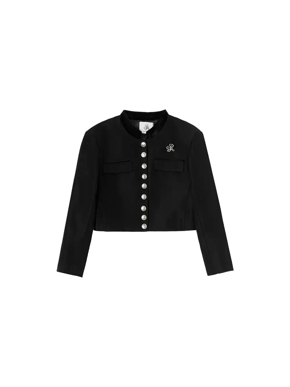 Genuine IKyou high-end black jacket for women spring, new style, IKYOU short slim vest
