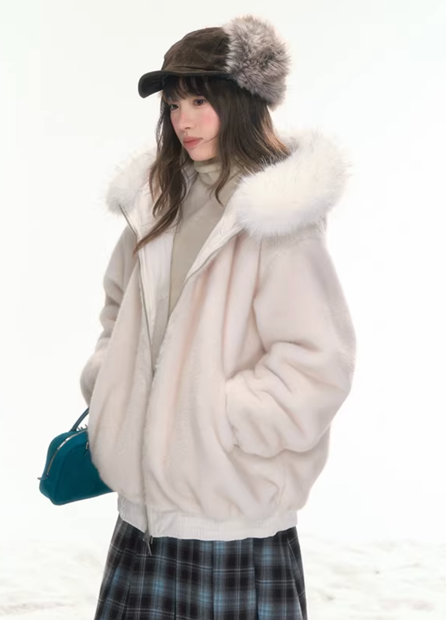 CANSTOREGIRLS 'Navigator's Diary' - New reversible short bomber jacket for women, made of cotton, perfect for winter.