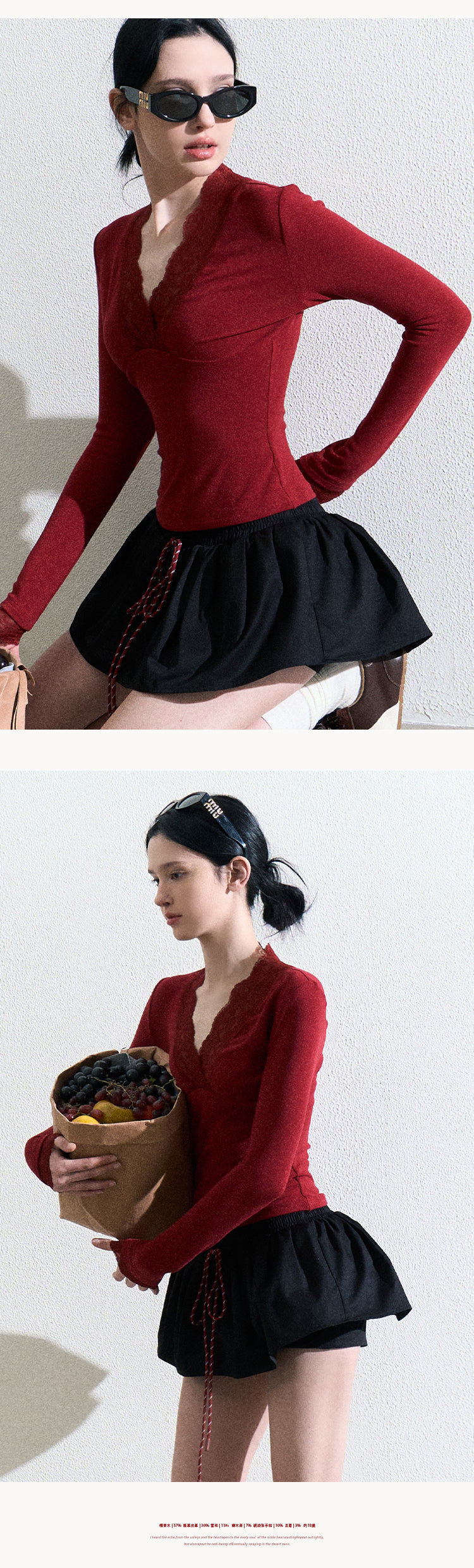 OAKMOO Multi-color stretch mini dress, drawstring, tulip skirt shape, "Lemon Scent" skirt shape, slimming and lengthening legs