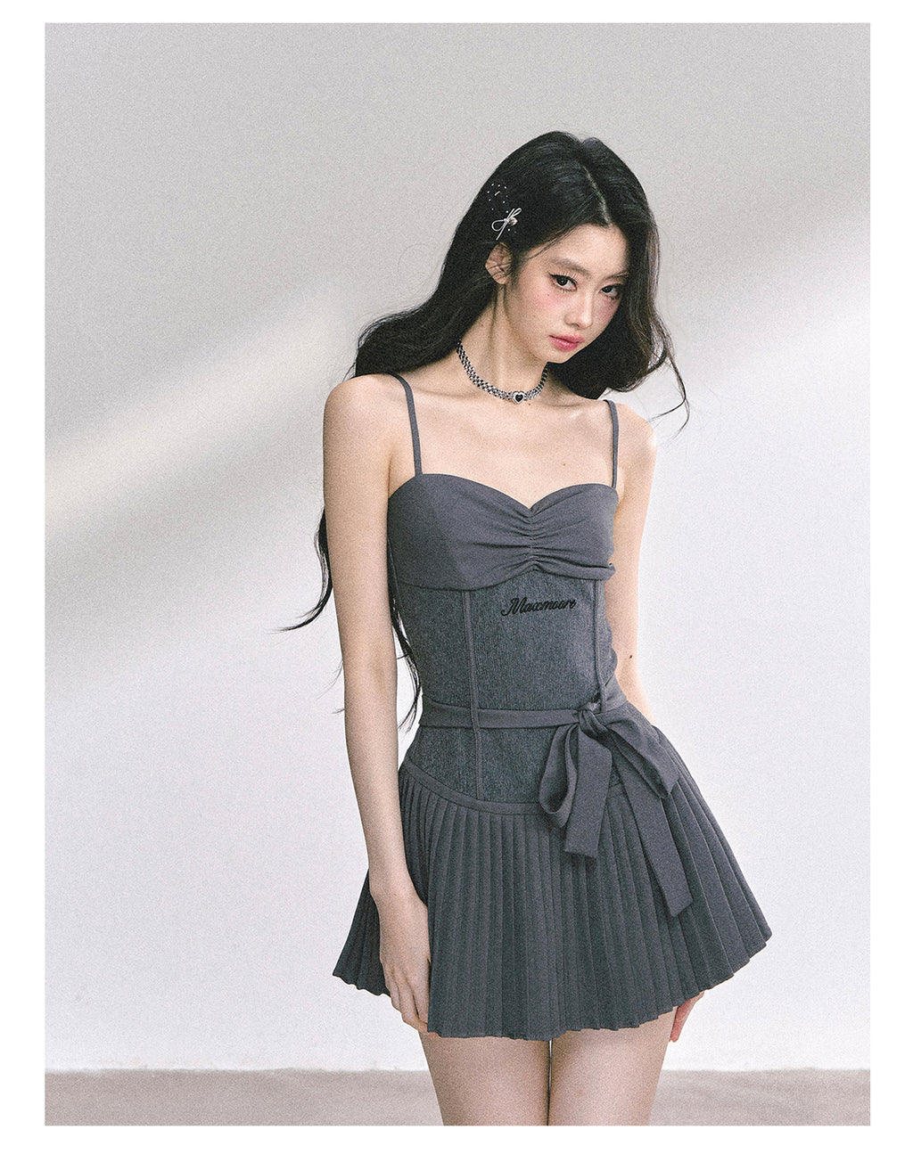 Bold royal idol style dress with straps for women summer slimming puffy and short skirt Shaoyeyan