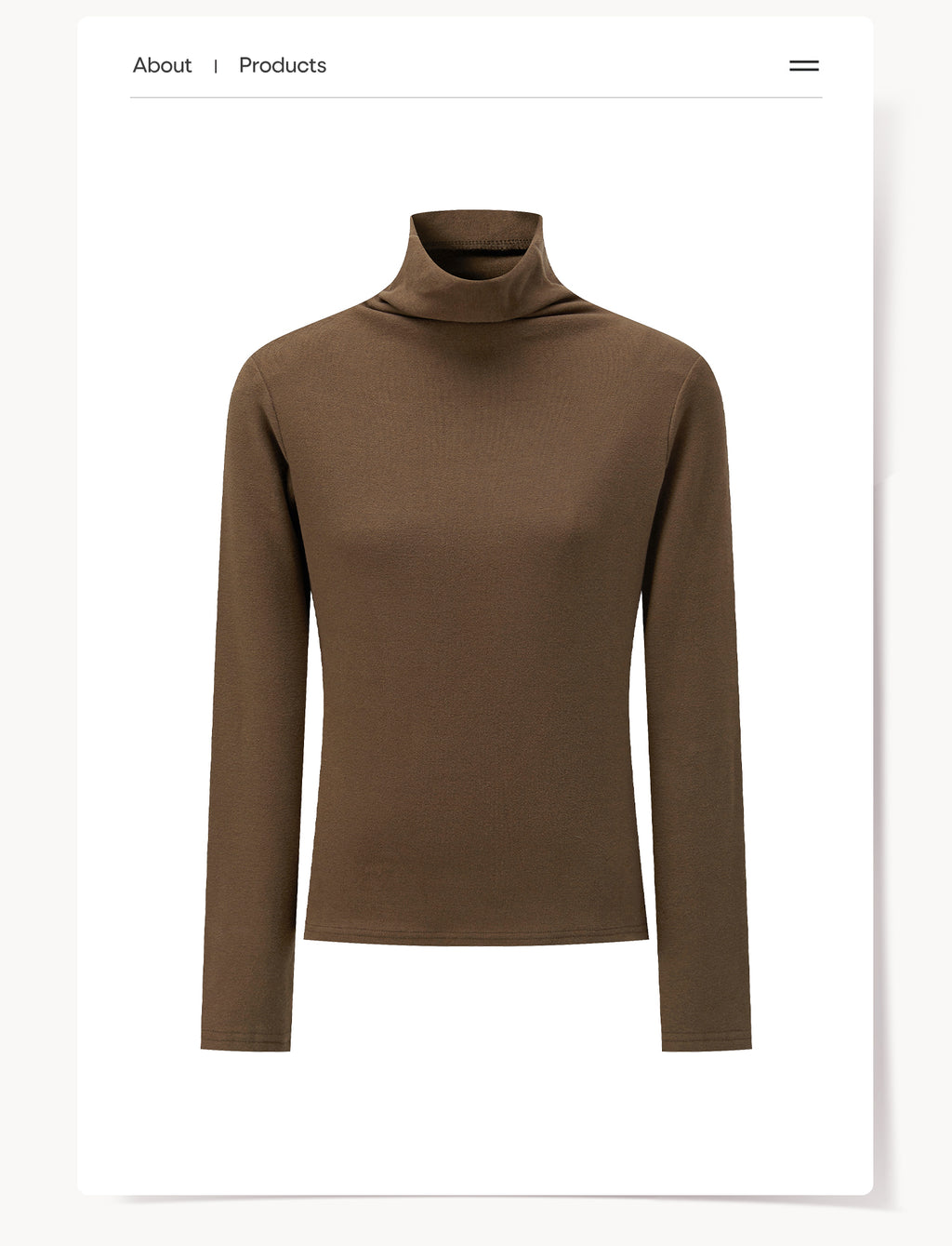 CANTONSTORY Guangzhou Story women's winter retro solid color high-neck long-sleeved T-shirt, new style, loose and warm