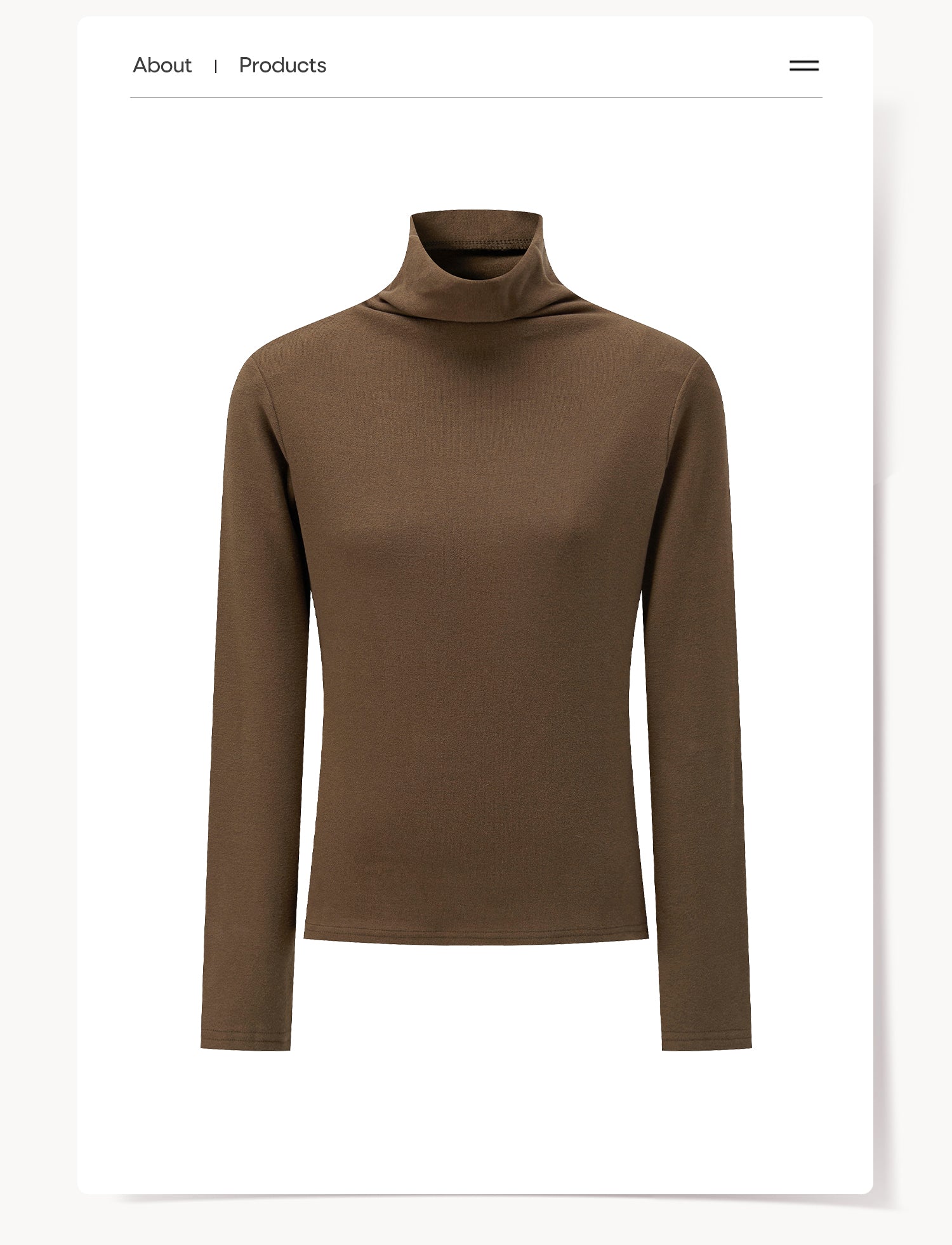 CANTONSTORY Guangzhou Story women's winter retro solid color high-neck long-sleeved T-shirt, new style, loose and warm