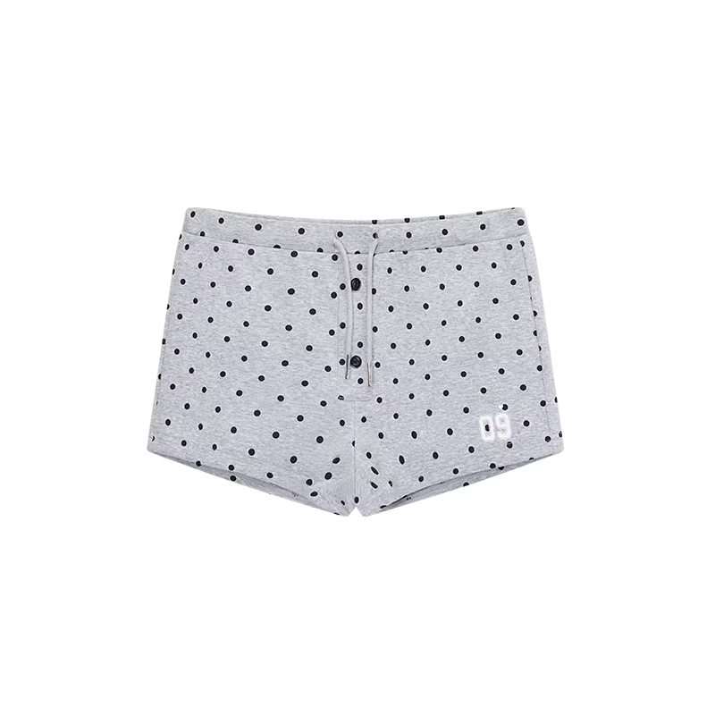 ABLUEBERRY Blueberry blue layered polka dot midi skirt with style by Luu Dinh Tu, asymmetrical design, spring 2026, hot shorts for girls.
