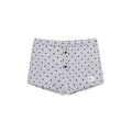 ABLUEBERRY Blueberry blue layered polka dot midi skirt with style by Luu Dinh Tu, asymmetrical design, spring 2026, hot shorts for girls.