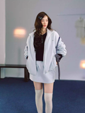 LaluneDuCiel Bobbi cotton flannel stand collar jacket, comfortable and casual style, versatile.