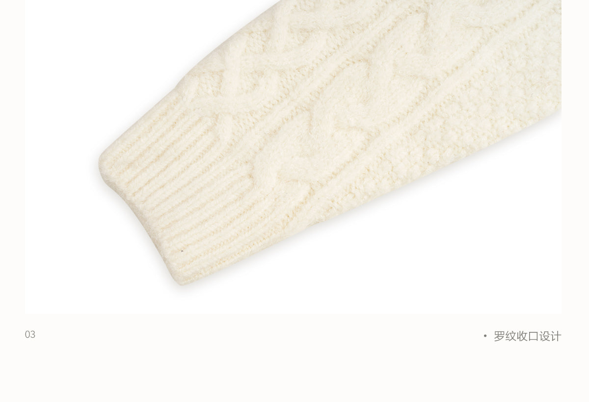 KROCHE Kroche Fair Isle Color Block Knit Crewneck Sweater by Zhao Jinmai