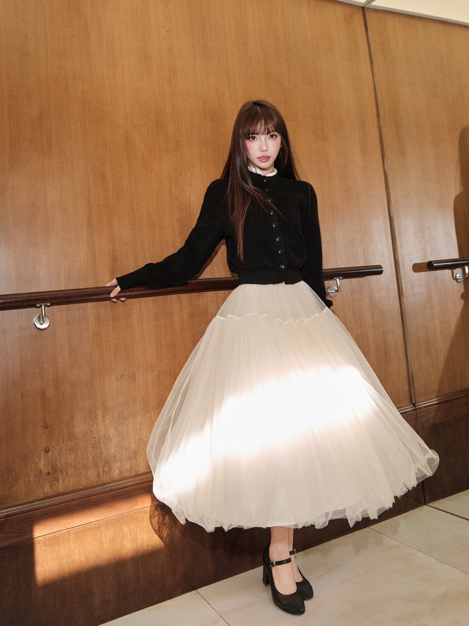 Avenement Korean croptop cardigan for women early autumn
