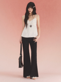 Weekendhub Women's Weekendhub Lace Polka Dot Tank Top - Gorgeous Thai style sleeveless tank top