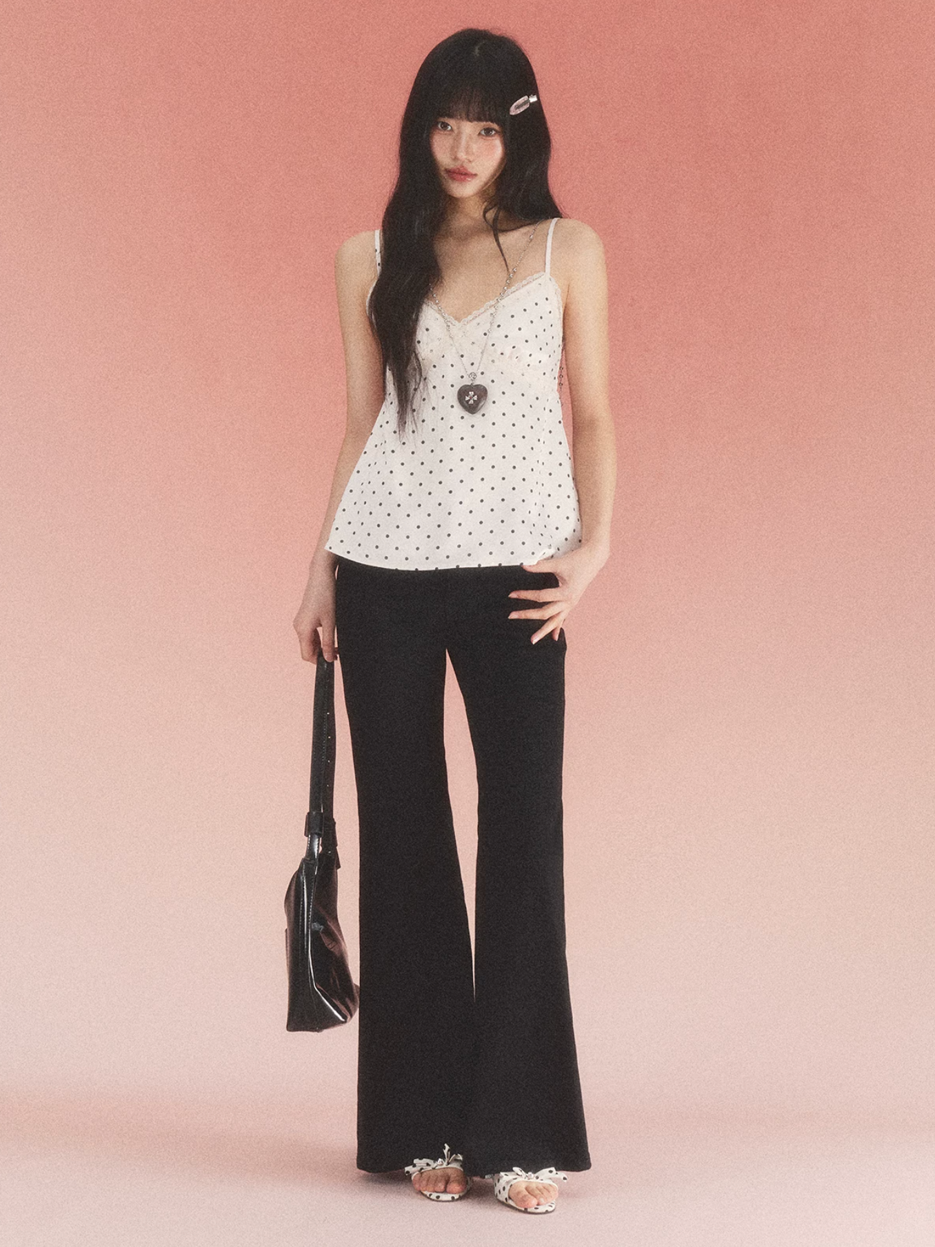 Weekendhub Women's Weekendhub Lace Polka Dot Tank Top - Gorgeous Thai style sleeveless tank top