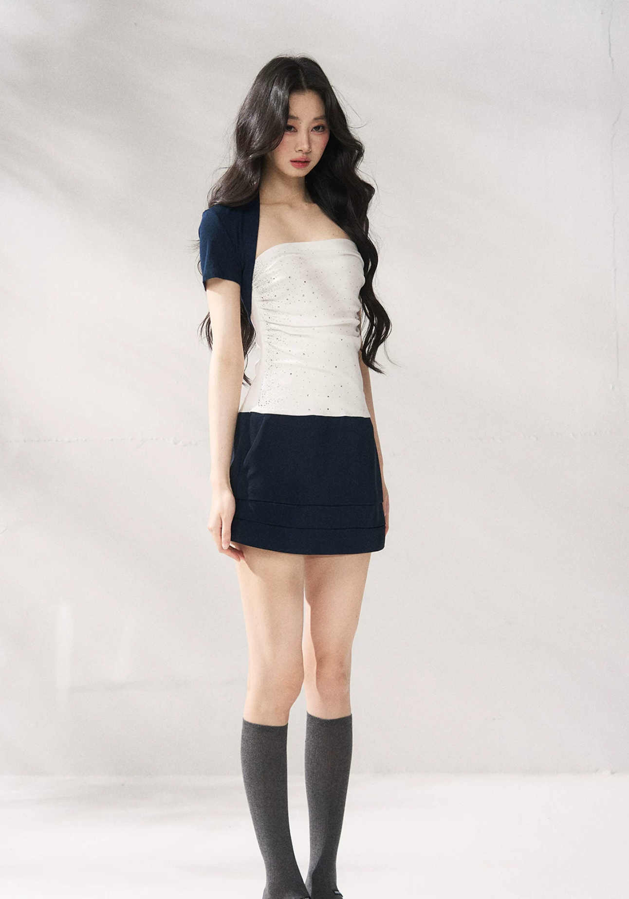 7SHIFTIN New simple, tight-fitting summer two-piece suit including jacket and short skirt