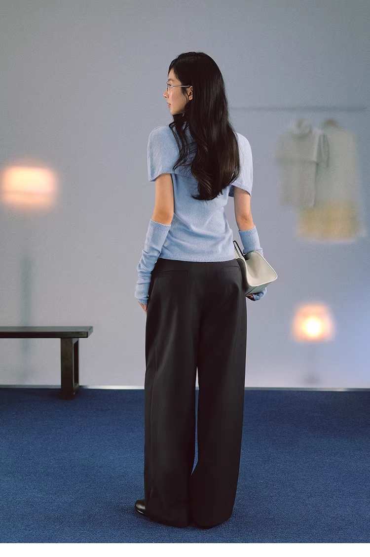 LaluneDuCiel Women's Spring Artist Style Loose High-Neck Coat