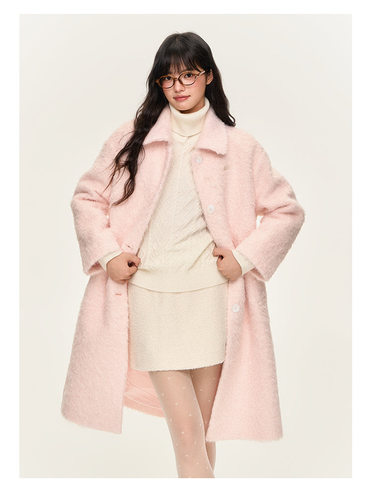 UMOUMO Casual jacket with medium length lapels, sailor collar, scarf, cardigan