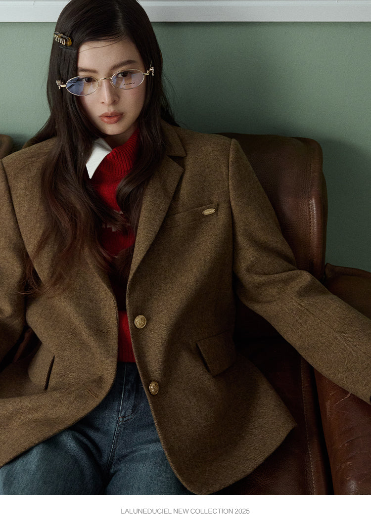 LaLune Duciel Vintage British Wool Dress