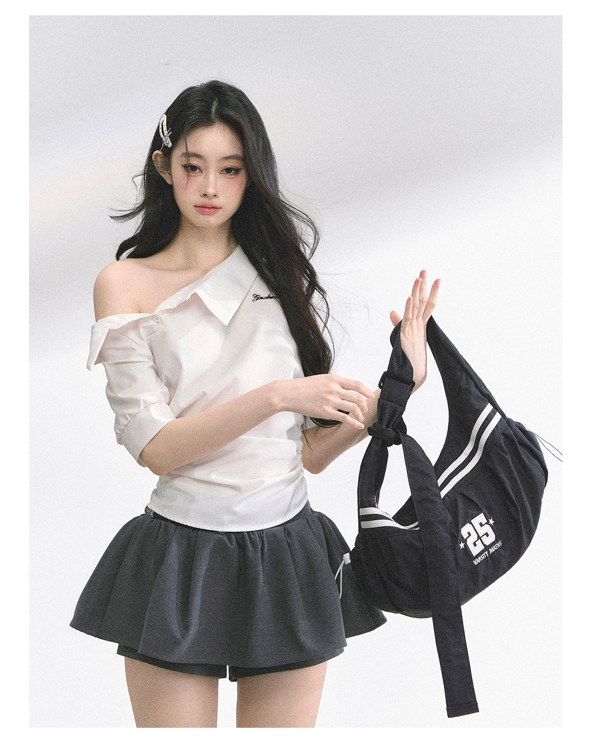 High-quality round-leg French-style off-the-shoulder, slim-fit, short-sleeved summer men's t-shirt for women SHAOYEYAN