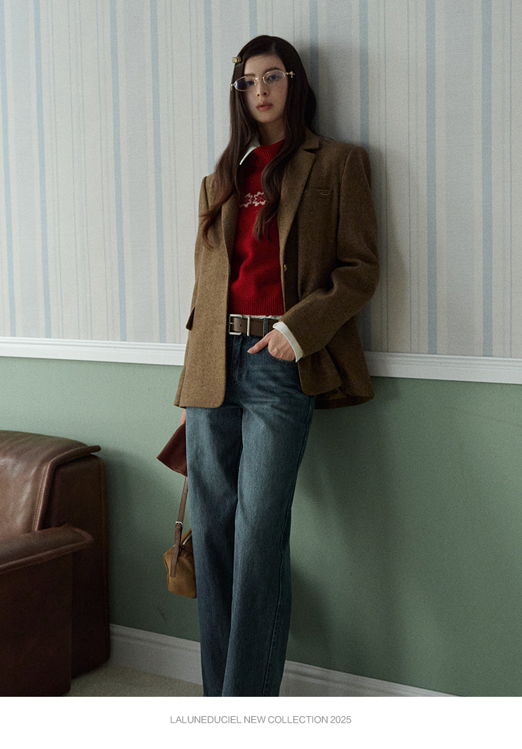 LaLune Duciel Vintage British Wool Dress
