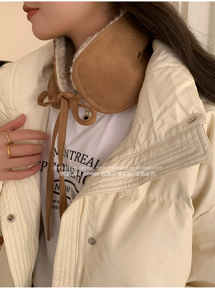 Zhang Yuanying style women's fleece earmuffs, perfect for cycling, warm and comfortable in winter.