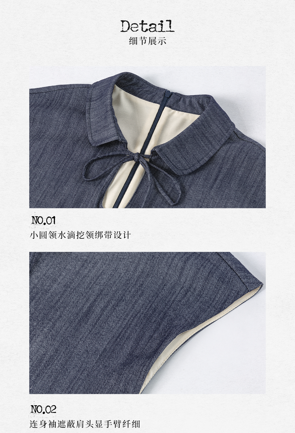 DORYDORY New Chinese style women's embroidered patchwork dress, super beautiful and unique design, blue dress.