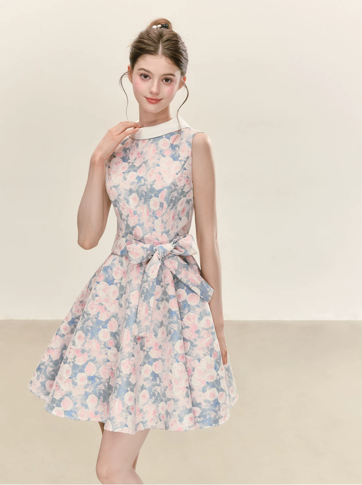 QDQD A-line dress with classic and elegant design, perfect for spring and summer