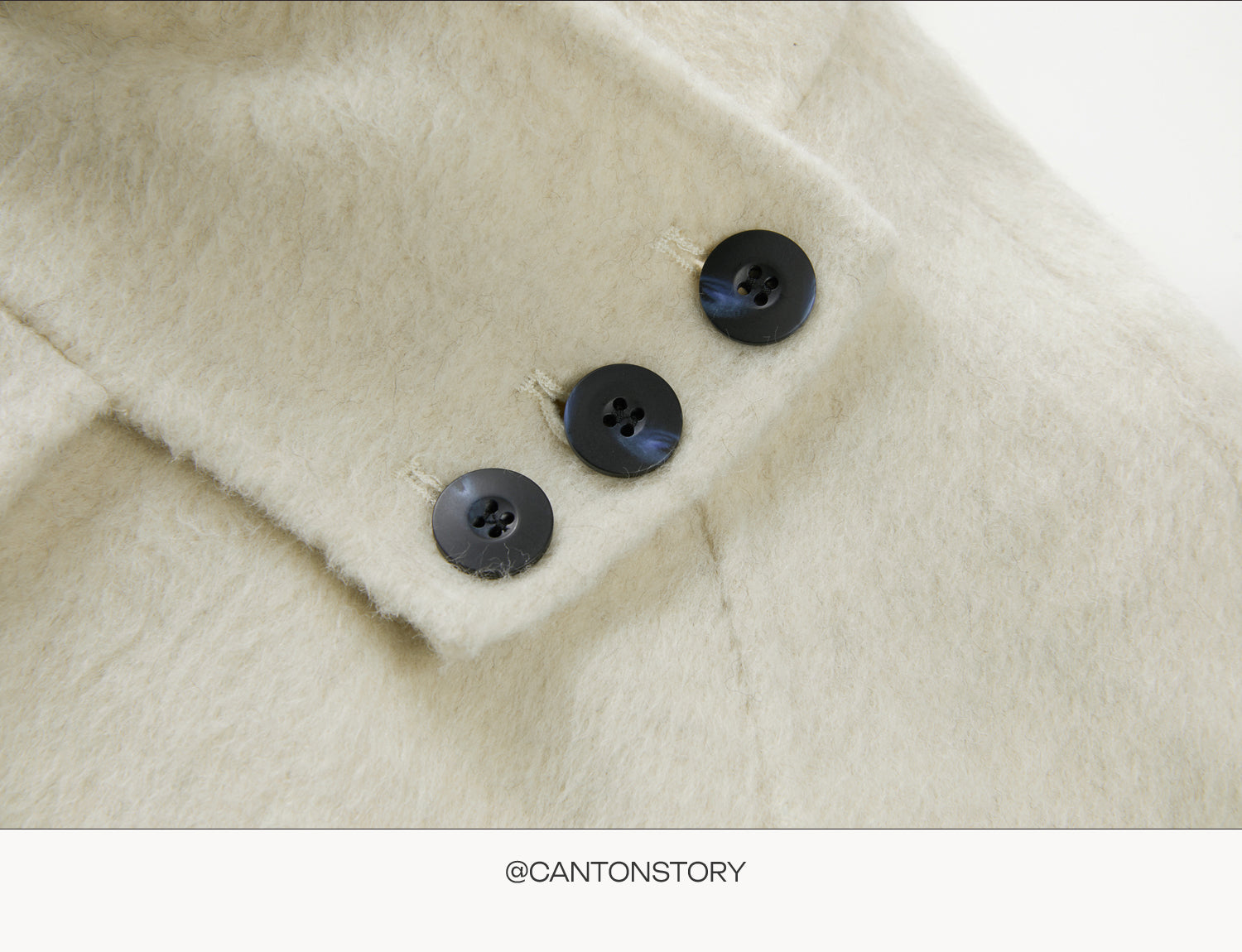 CANTONSTORY Yangcheng Story Korean style 70 double-sided wool coat made of fleece for women winter new design slimming waist