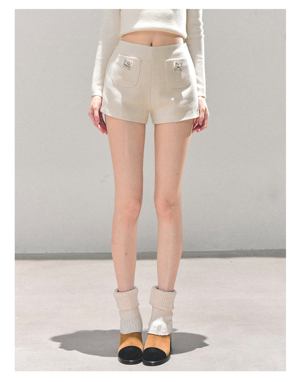 SHAOYEYAN Women's "Through Her Dreams" Luxury Winter Coat, Cloak and Shorts Trio Set