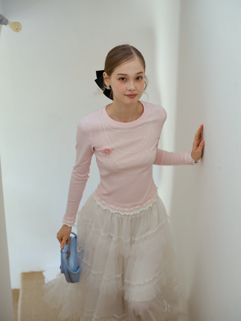 ISISLOVE Unique design, gorgeous white tulle midi skirt, super flowy and layered, perfect for fall.