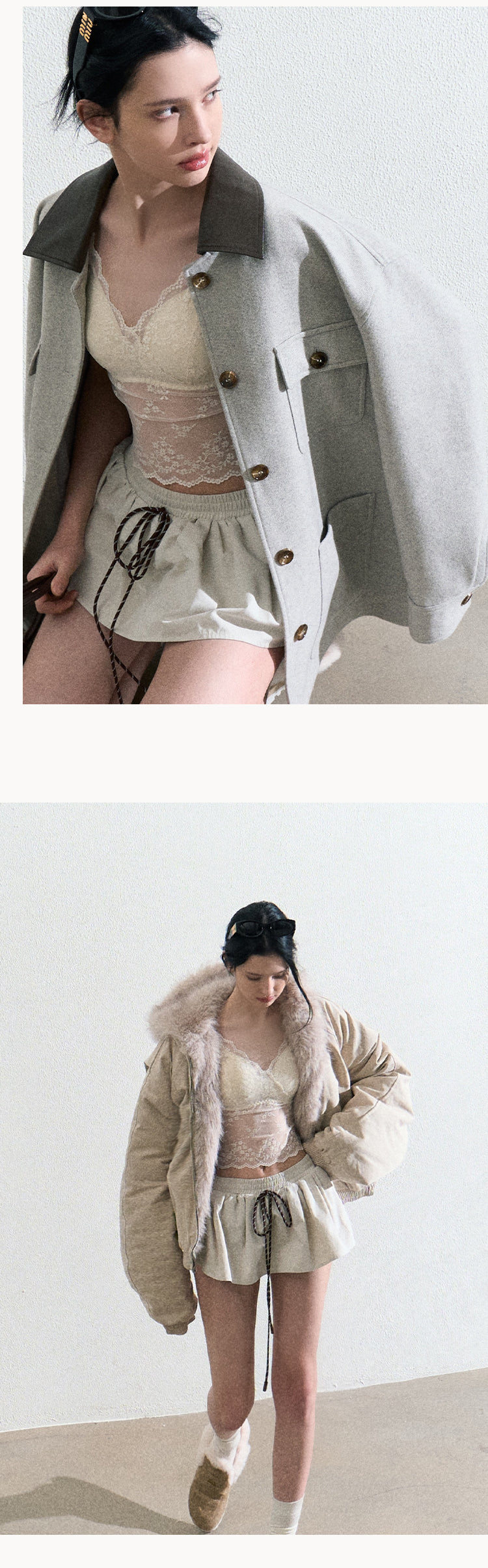 OAKMOO Multi-color stretch mini dress, drawstring, tulip skirt shape, "Lemon Scent" skirt shape, slimming and lengthening legs