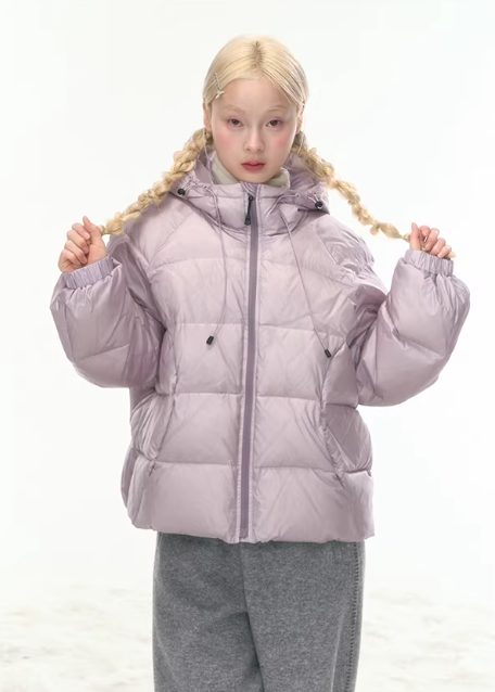 CANSTOREGIRLS Practical Style New National Standard 90% White Duck Down Jacket