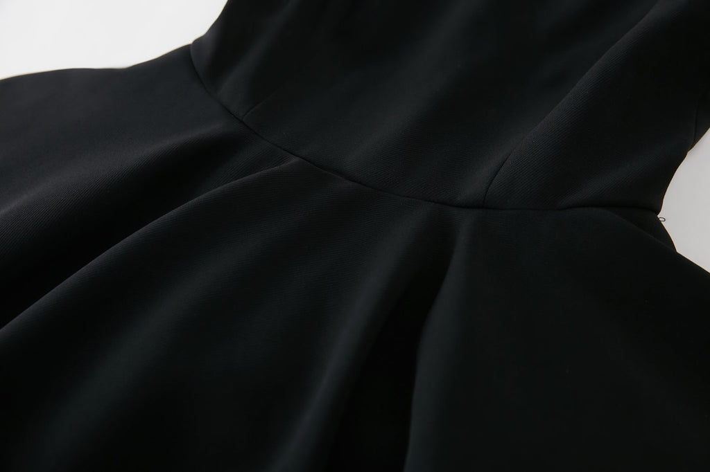 Audrey Hepburn Avenement Princess Black Tutu Ballet Temperament Dress