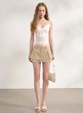 Mess Studio Stretch lace tank top