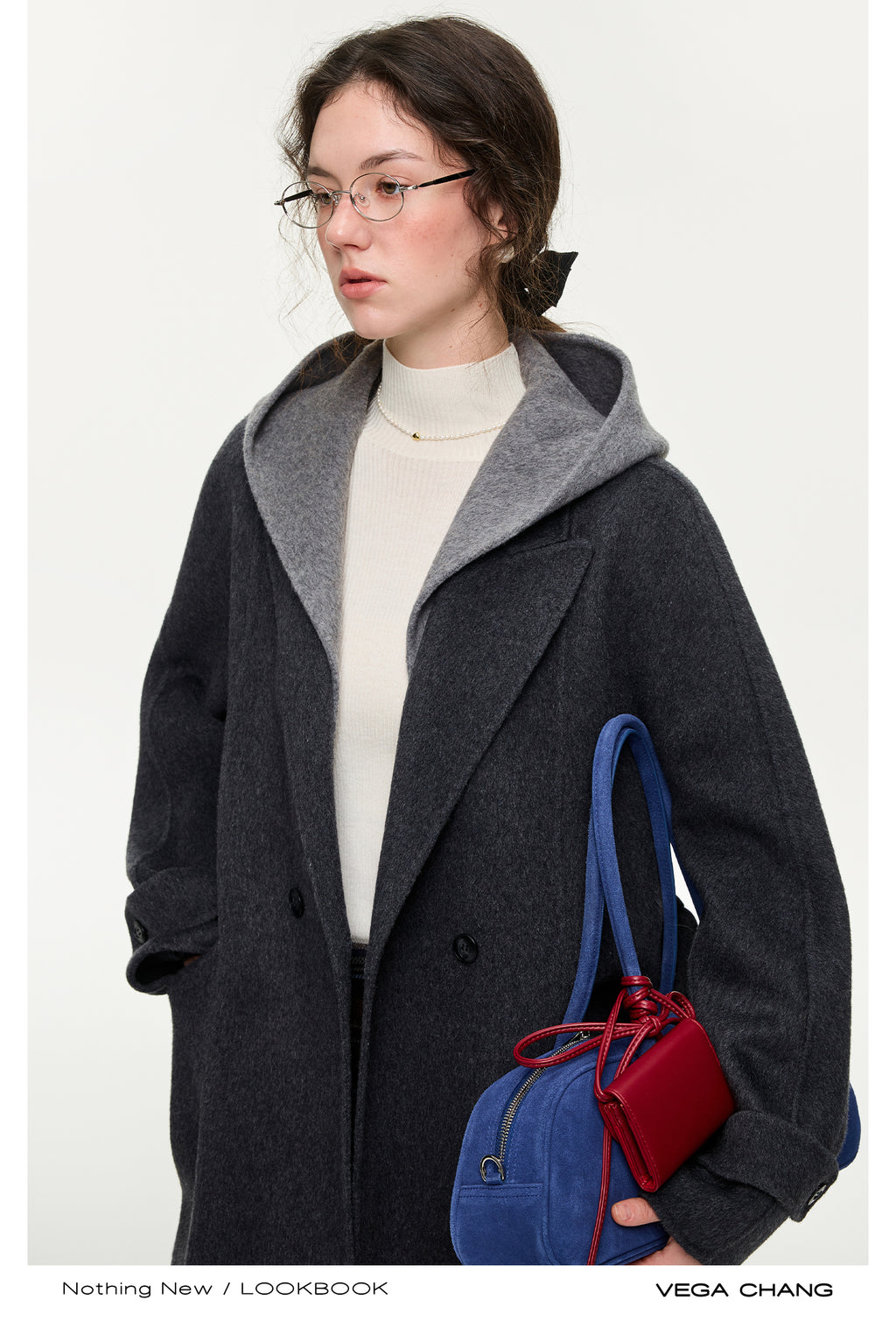 VEGACHANG 【Áo choàng ma thuật】Áo khoác len nữ, áo khoác len hai mặt mùa đông mới 2025