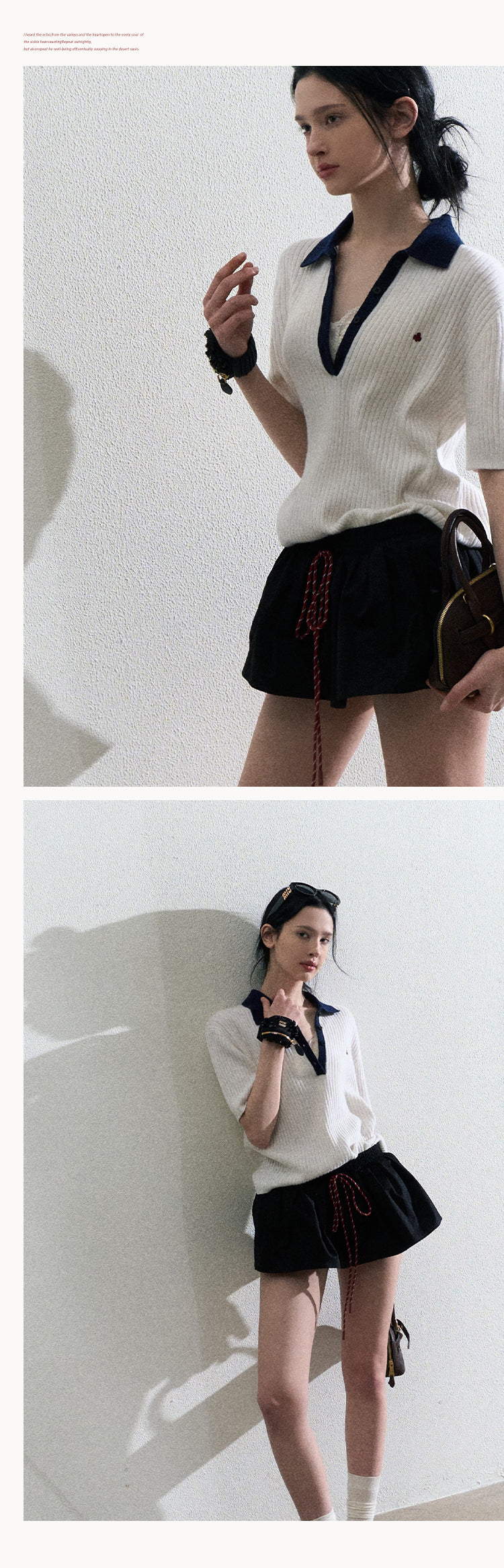 OAKMOO Multi-color stretch mini dress, drawstring, tulip skirt shape, "Lemon Scent" skirt shape, slimming and lengthening legs