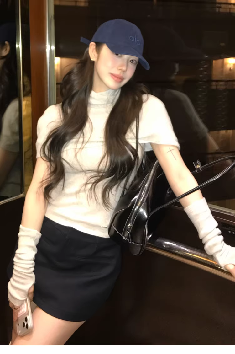 LaluneDuCiel Women's Spring Artist Style Loose High-Neck Coat