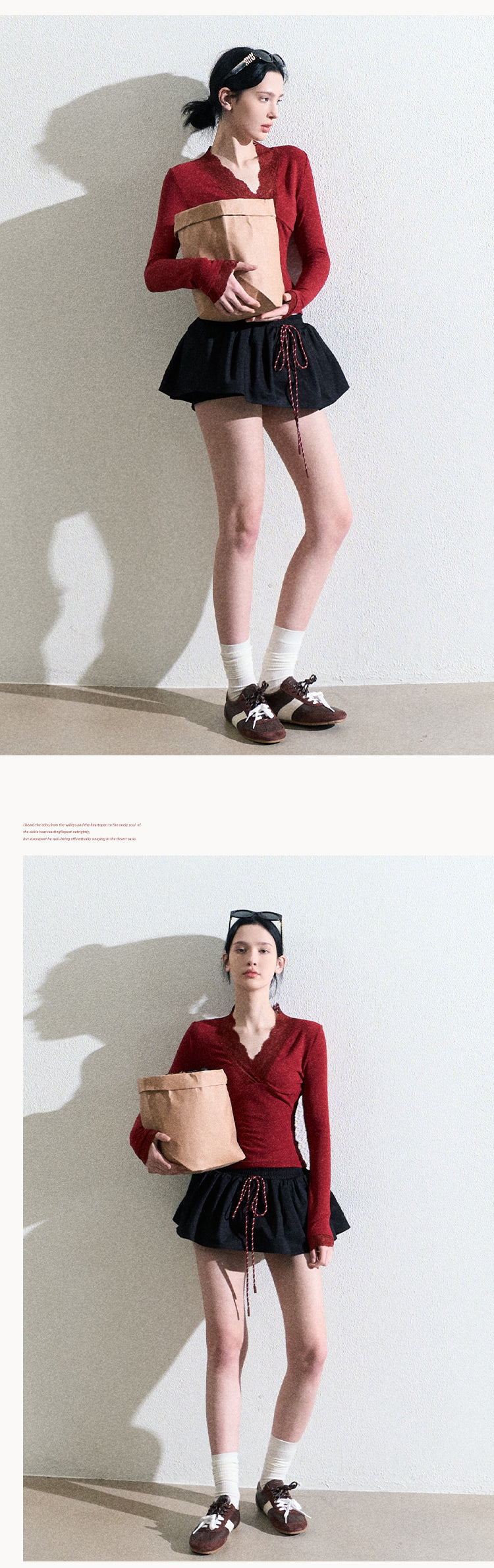 OAKMOO Multi-color stretch mini dress, drawstring, tulip skirt shape, "Lemon Scent" skirt shape, slimming and lengthening legs